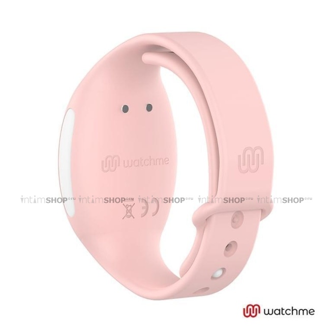 Виброяйцо DreamLove Wearwatch Watchme с розовым браслетом ДУ, голубой - фото 4