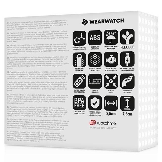 Виброяйцо DreamLove Wearwatch Watchme с белым браслетом ДУ, фуксия от IntimShop