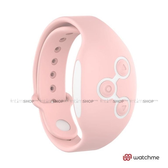 Вибратор для пар DreamLove Wearwatch Dual Pleasure Watchme с розовым браслетом ДУ, фуксия от IntimShop