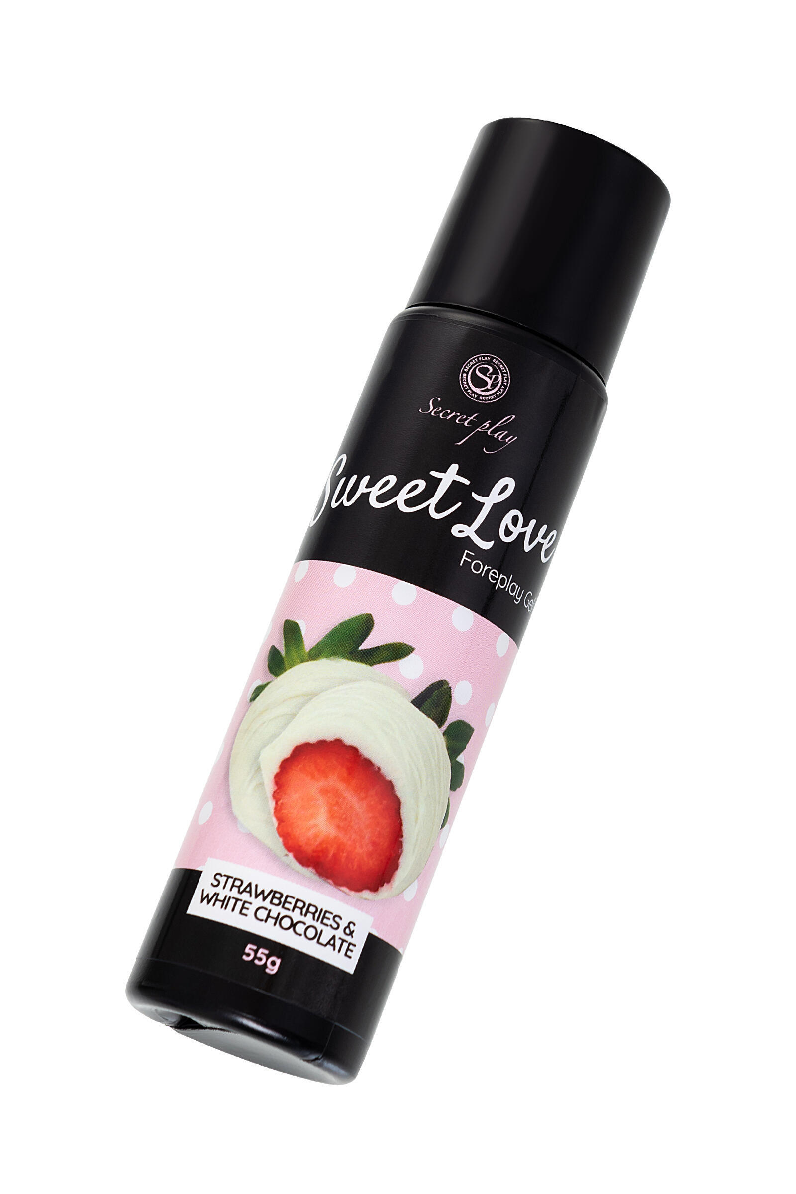 Оральный гель Secret Play Sweet Love Белый шоколад с клубникой, 60 мл