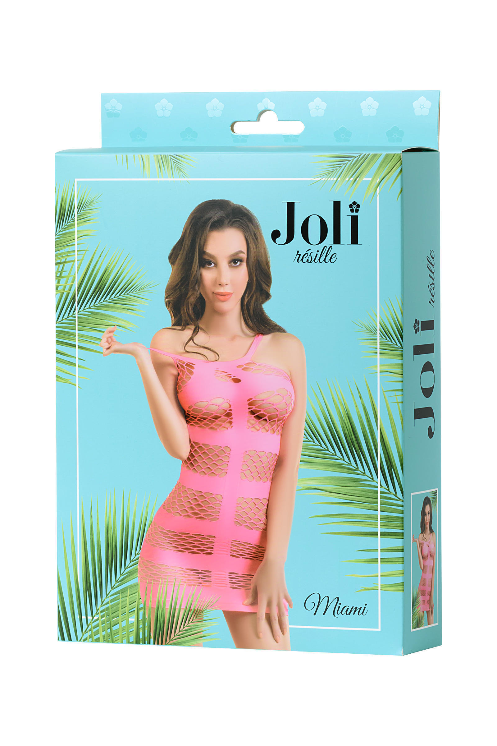 Платье-сетка Joli Miami, розовый, S/M