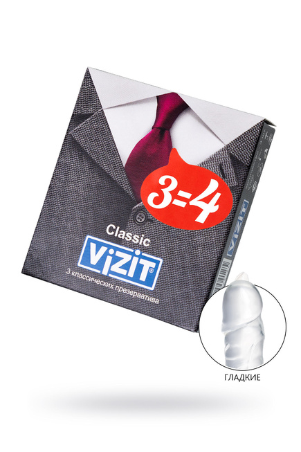 Презервативы Vizit Classic, 3 шт от IntimShop