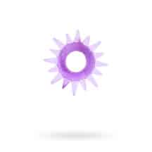 Эрекционное кольцо Toyfa в форме солнца, фиолетовое