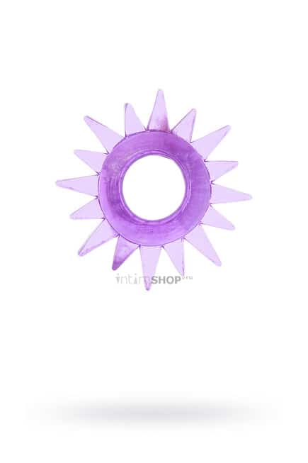 фото Эрекционное кольцо Toyfa в форме солнца, фиолетовое, купить