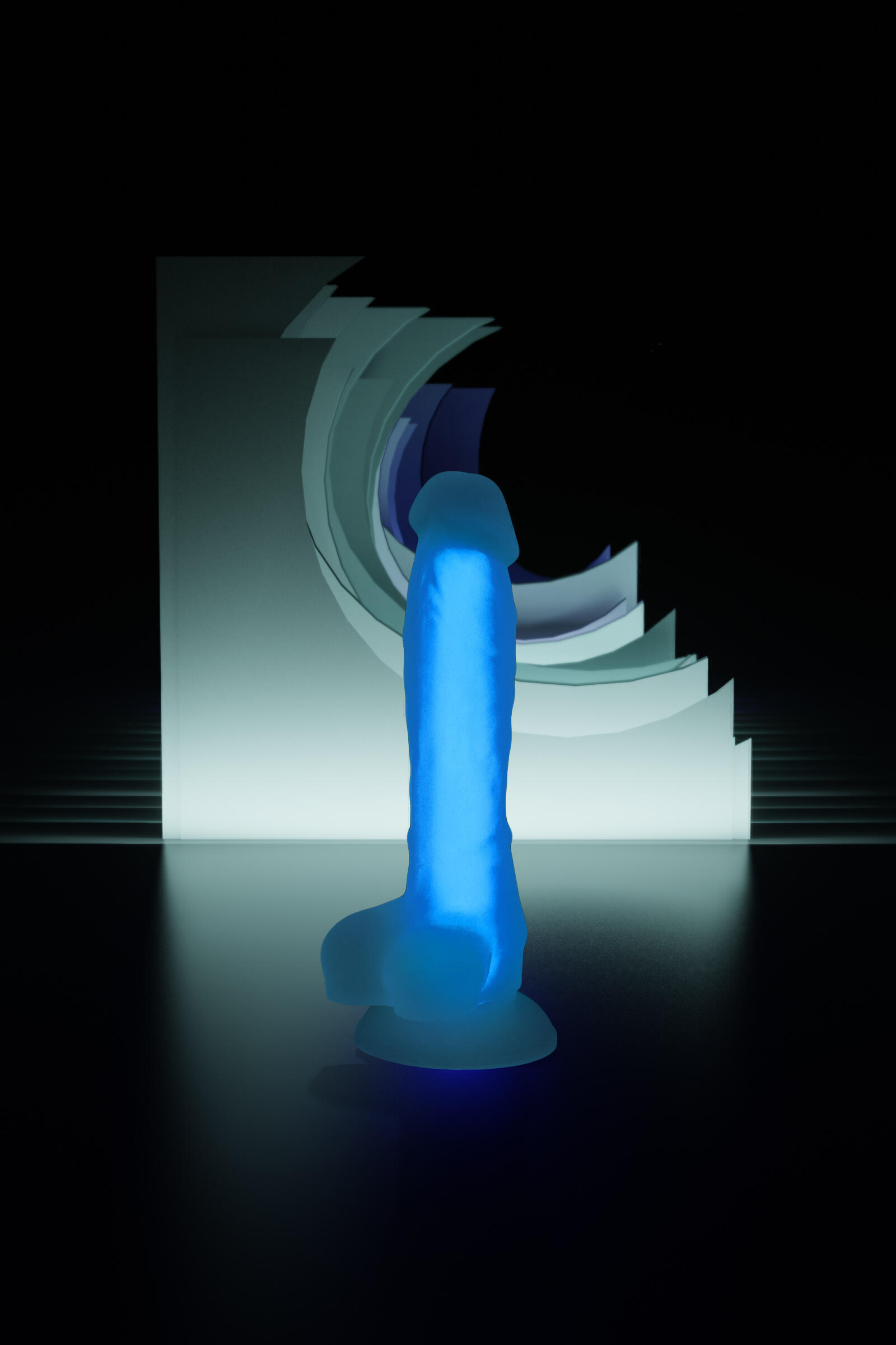Фаллоимитатор светящийся в темноте Beyond by Toyfa Bruce Glow, синий
