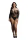 Боди Le Desir Wonder Rhinestone Bodysuit, черный, Plus size