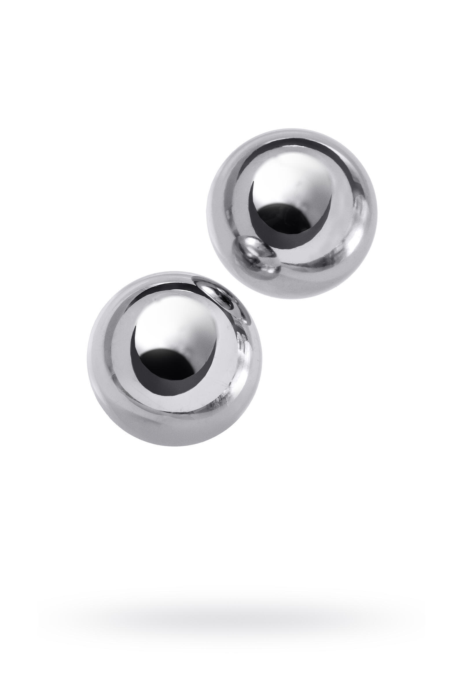 Металлические вагинальные шарики Toyfa Metal 2 см, серебристые