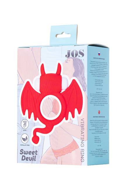 Эрекционное кольцо на пенис Jos Sweet Devil, красный от IntimShop