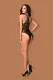Боди Obsessive B 118 teddy, Чёрный, S/M/L