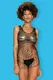 Сорочка Obsessive D 607 dress, Чёрный, One size