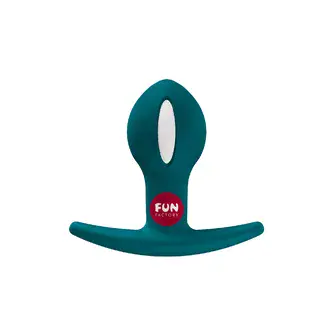 Анальная пробка Fun Factory B Ball Uno со смещенным центром тяжести, тёмно-зелёная