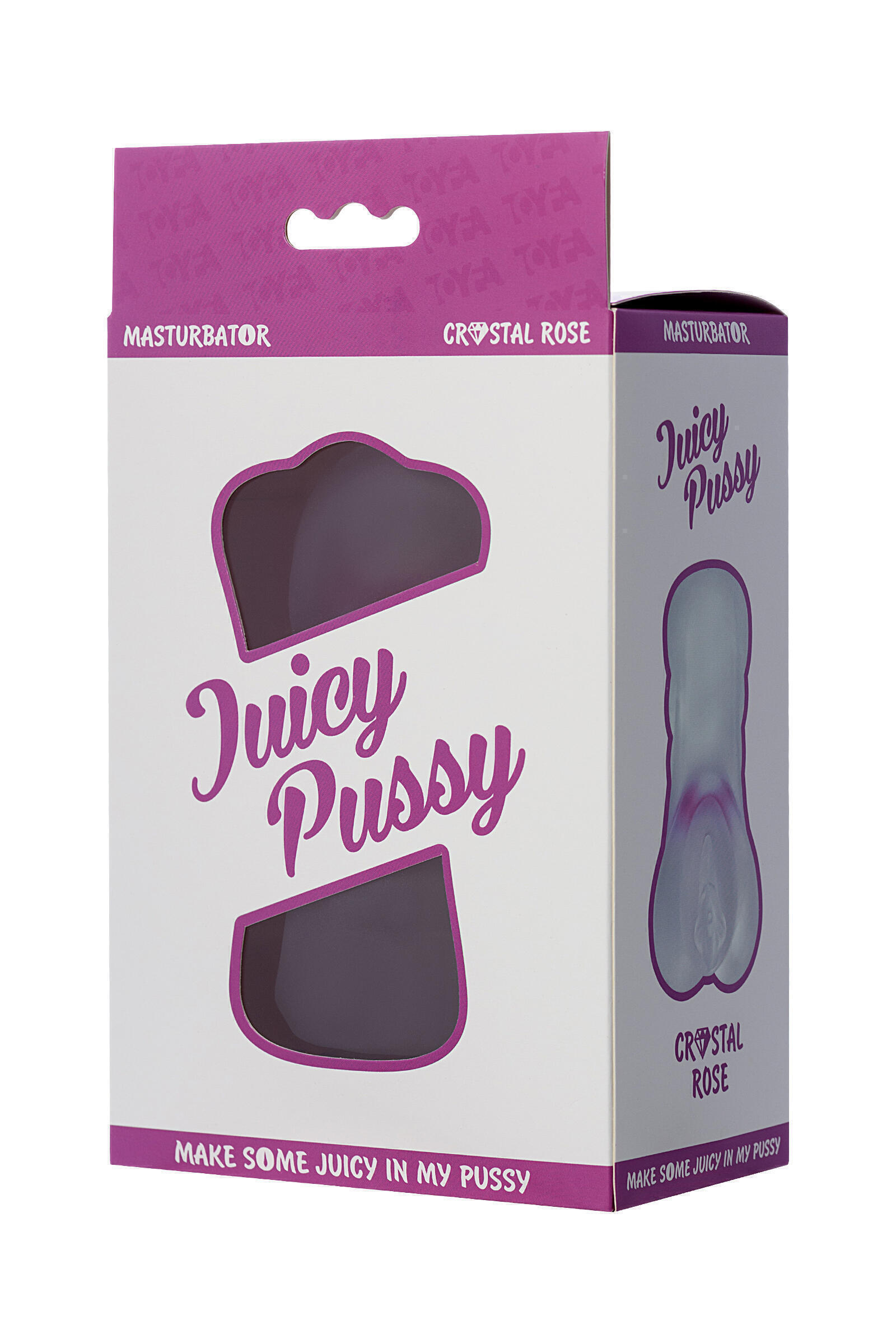 Мастурбатор Toyfa Juicy Pussy Crystal Rose, бесцветный