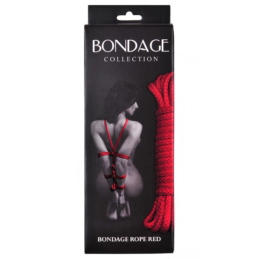 Веревка для фиксации Lola Games Bondage Collections, красная, 9м
