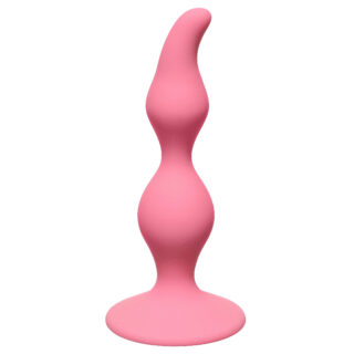 Анальная пробка Lola Toys First Time Curved Anal Plug, розовая