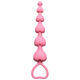 Анальная цепочка Lola Toys First Time Heart's Beads, розовая