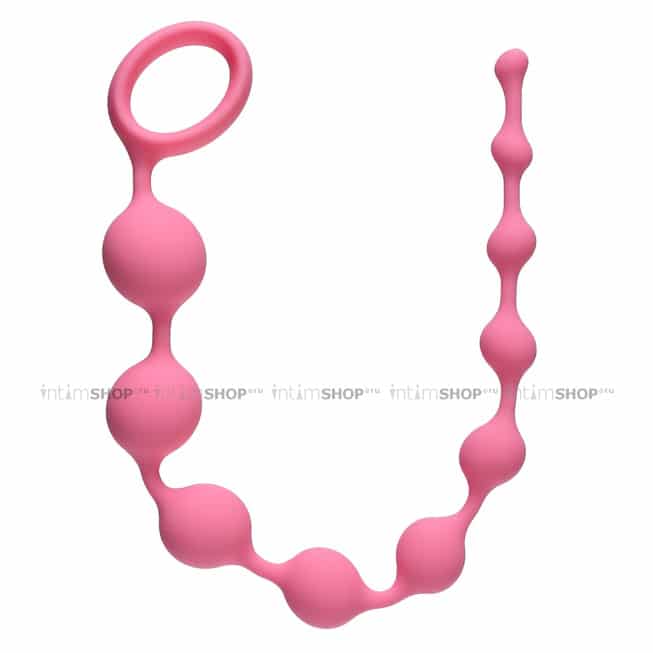 

Анальная цепочка Lola Toys First Time Long Pleasure Chain, розовая