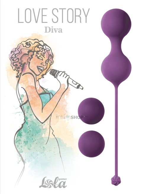 фото Набор вагинальных шариков Lola Games Love Story Diva, фиолетовый