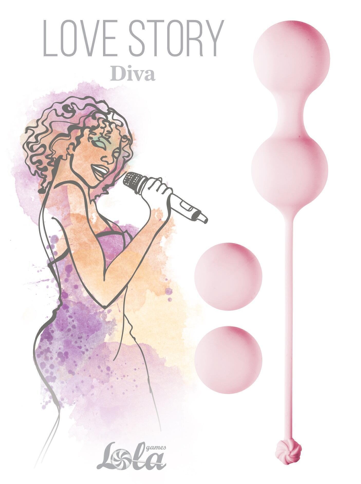 Набор вагинальных шариков Lola Games Love Story Diva, розовый