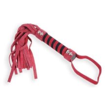 Плеть-флоггер с плетеной рукояткой Пикантные штучки, красный