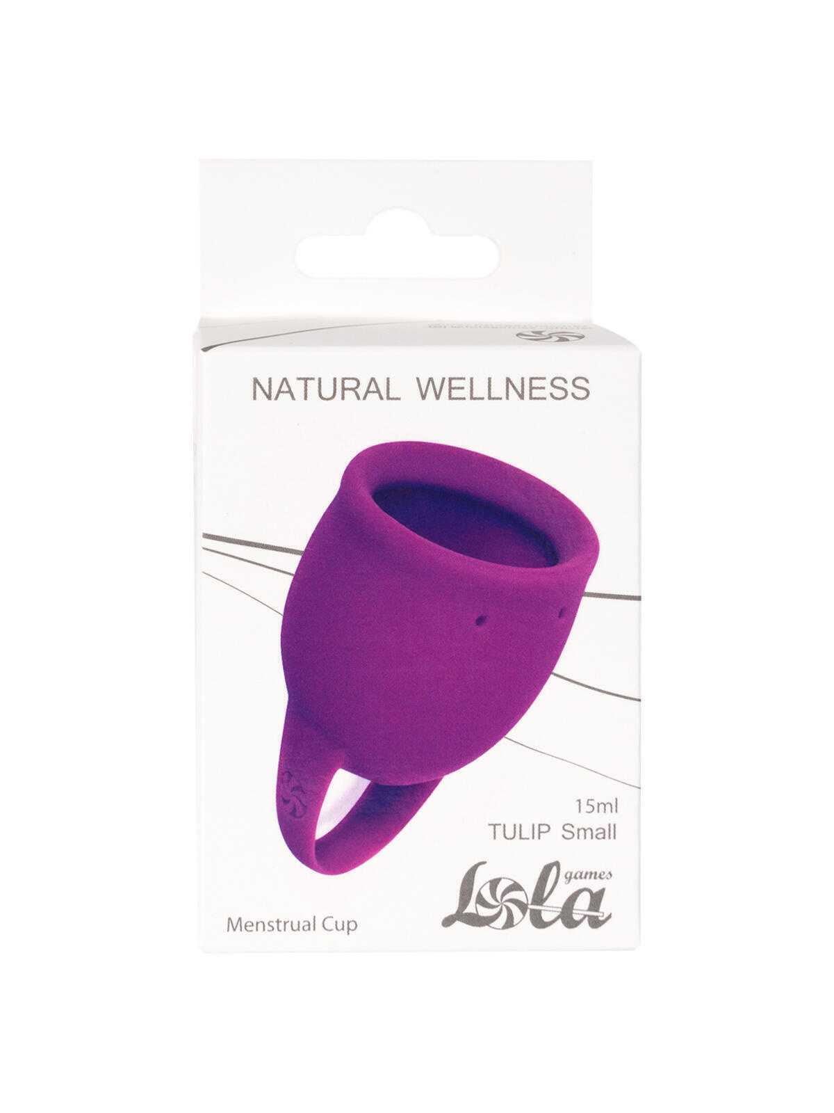 Менструальная чаша Lola Games Natural Wellness Tulip фиолетовая, 15 мл