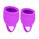 Набор менструальных чаш Lola Games Natural Wellness Tulip, 2 шт, фиолетовый