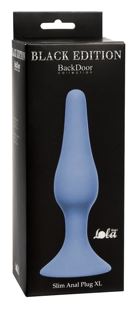 Анальная пробка Lola Games Back Door Slim Anal Plug XL, синяя