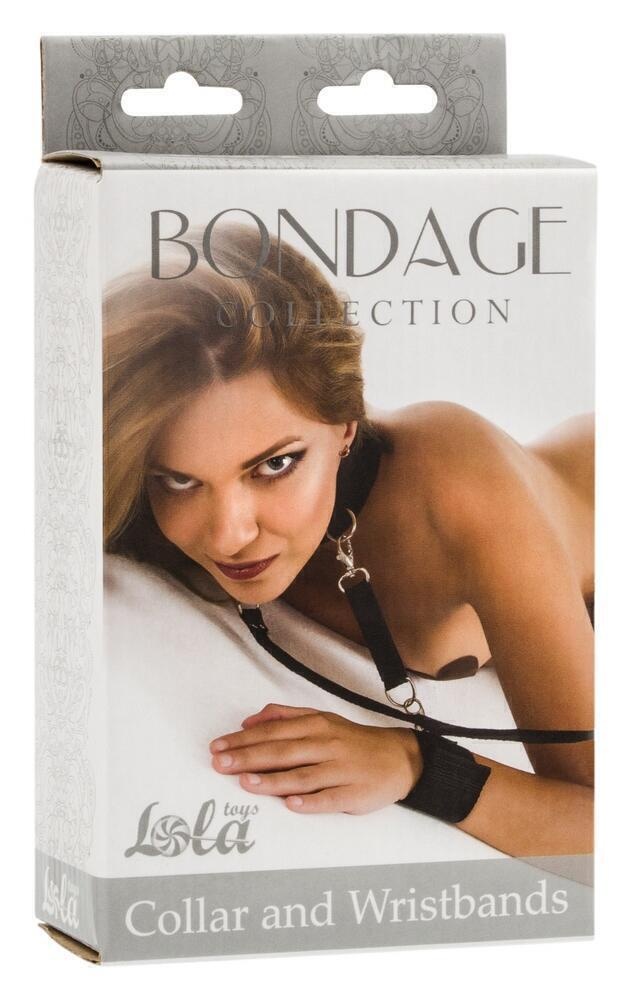 Набор для фиксации шеи и рук Lola Toys Bondage Collection Plus Size, черный