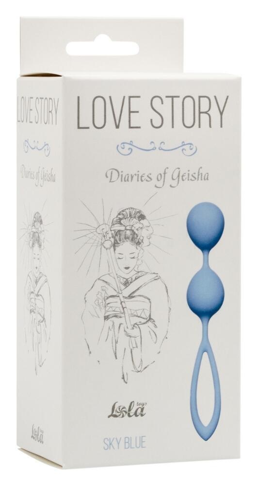 Вагинальные шарики Lola Games Love Story Diaries of a Geisha, голубой