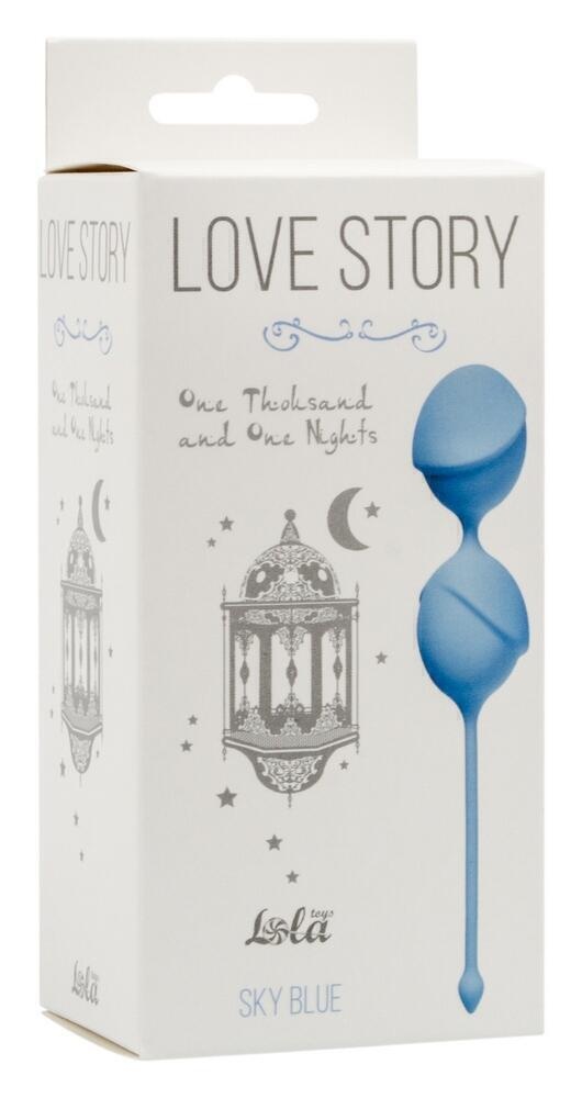 Вагинальные шарики Lola Games Love Story One Thousand and One Nights, голубые
