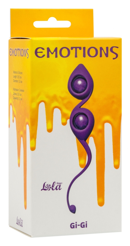 Вагинальные шарики Lola Games Emotions Gi-Gi, фиолетовые