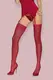 Чулки Obsessive S 800 stockings Ruby, Бордовый, S/M