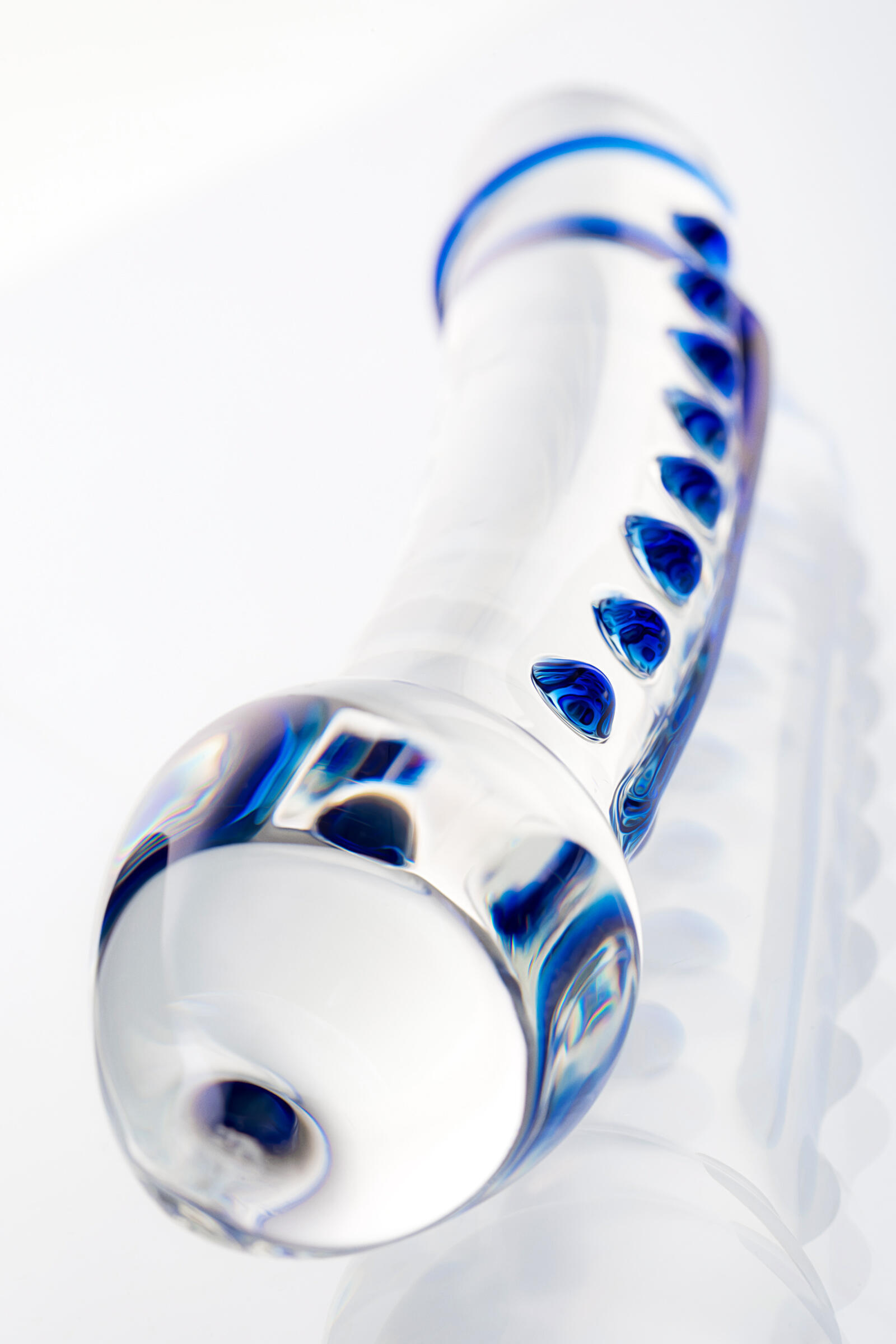 Фаллоимитатор двухсторонний Sexus Glass, бесцветный, 20 см