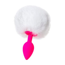 Анальная пробка с хвостом Toyfa ToDo Sweet bunny, розово-белый