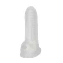 Насадка-удлинитель пениса Lola Games Super Hero Striker с подхватом мошонки, бесцветная