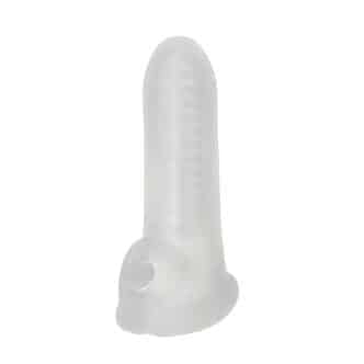 Насадка-удлинитель пениса Lola Games Super Hero Striker с подхватом мошонки, бесцветная