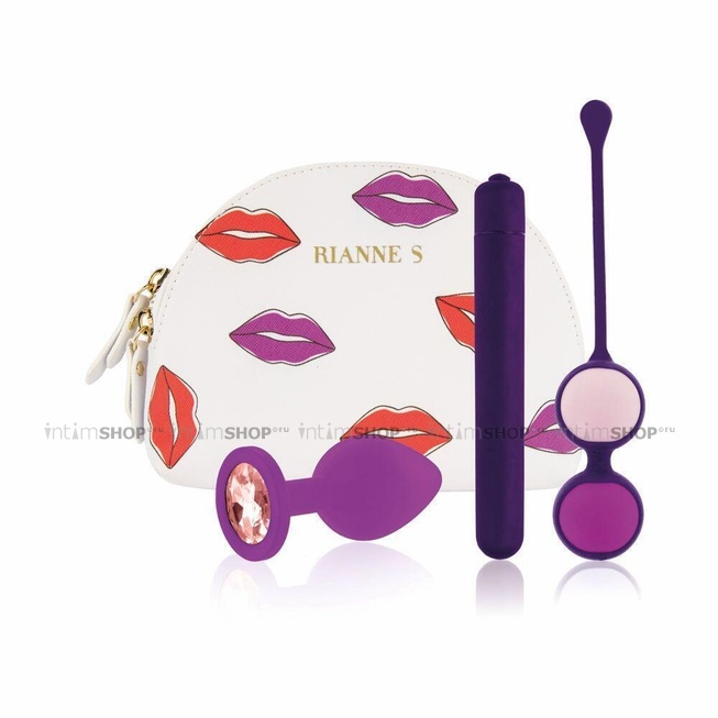 Набор Rianne S First Vibe Kit, вибропуля, пробка, вагинальные шарики от IntimShop