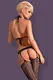 Боди Obsessive N 108 bodystocking, Чёрный, S-L