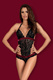 Боди Obsessive Rossita S/M, чёрный