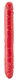 Двусторонний фаллоимитатор Toyfa Black & Red 31 см, красный