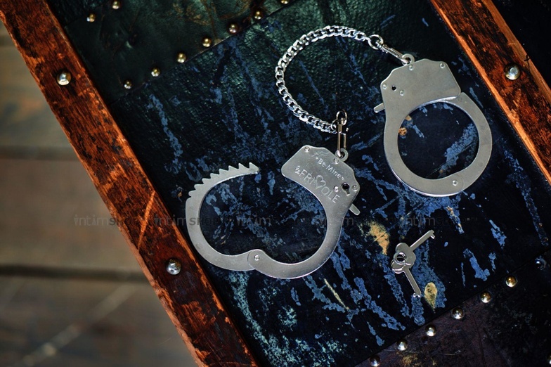 Настоящие металлические наручники Be Mine, OC - фото 4