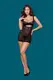 Сорочка Obsessive 867-CHE-1 chemise, Чёрный, S/M