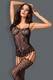 Боди Obsessive F 235 bodystocking, Чёрный, S/M/L