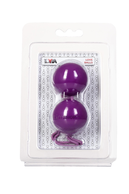 Вагинальные шарики Toyfa Love Balls, фиолетовый от IntimShop