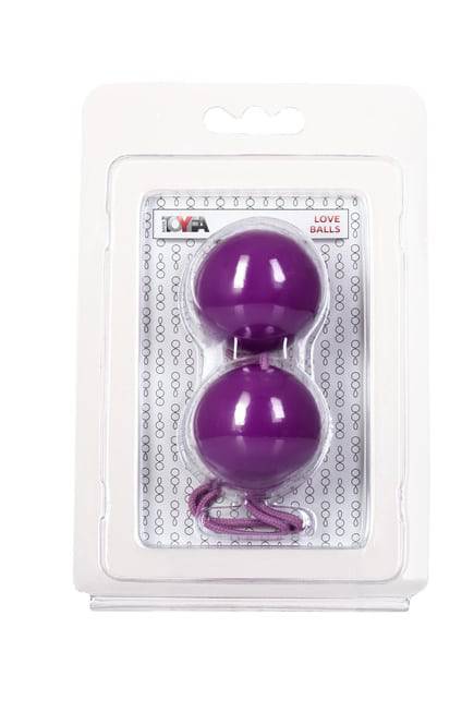 Вагинальные шарики Toyfa Love Balls, фиолетовый от IntimShop