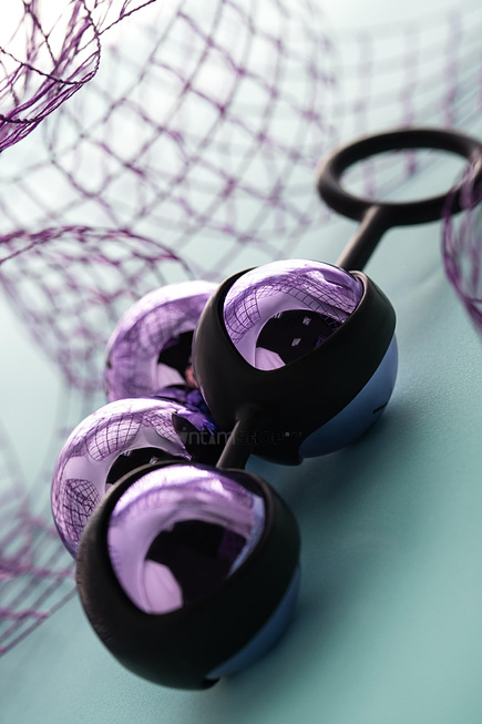 Вагинальные шарики Toyfa A-Toys Pleasure Balls, фиолетовый - фото 10