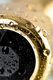 Анальная пробка ToyFa Metal с кристаллом цвета турмалин 10,8 см, золотистый