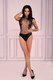 Боди LivCo Corsetti Fashion LC 90571 Kiraven body, Чёрный, S/M