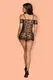 Сорочка Obsessive Jennifairy babydoll, Чёрный, L/XL