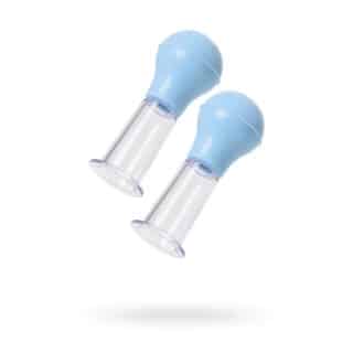 Помпы для сосков Toyfa Nipple Pump Set, голубые