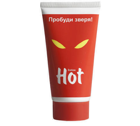 Гель-смазка возбуждающая HOT Пробуди зверя, с женьшенем, 50 мл